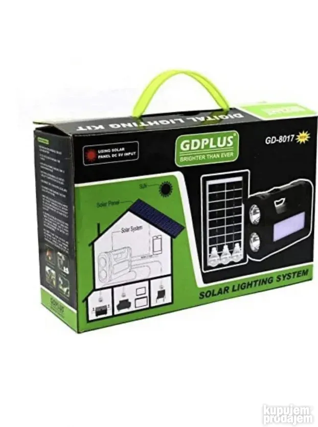 Led solarno osvetljenje komplet za objekte bez struje