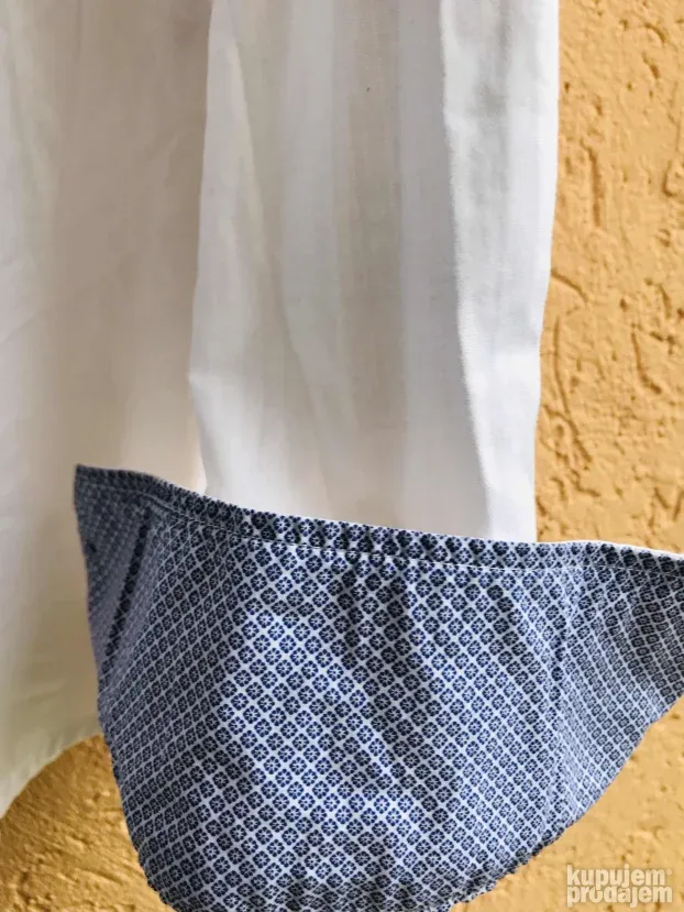Garinello-svečana-atraktivna-bela košulja-puna detalja-XL