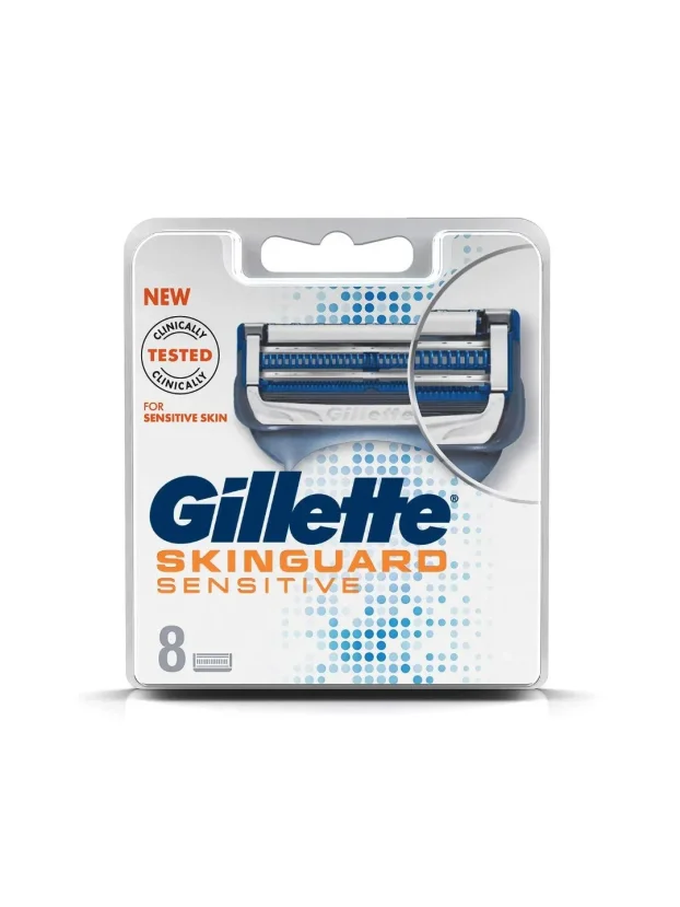 Gillette SkinGuard Sensitive 8 patrona u pakovanju