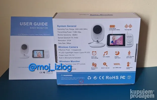 Bebi alarm baby monitor video nadzor kamera ekran