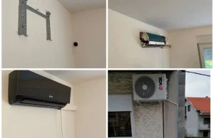 Ugradnja klima uredjaja 12 -12000 btu obicna on off klima