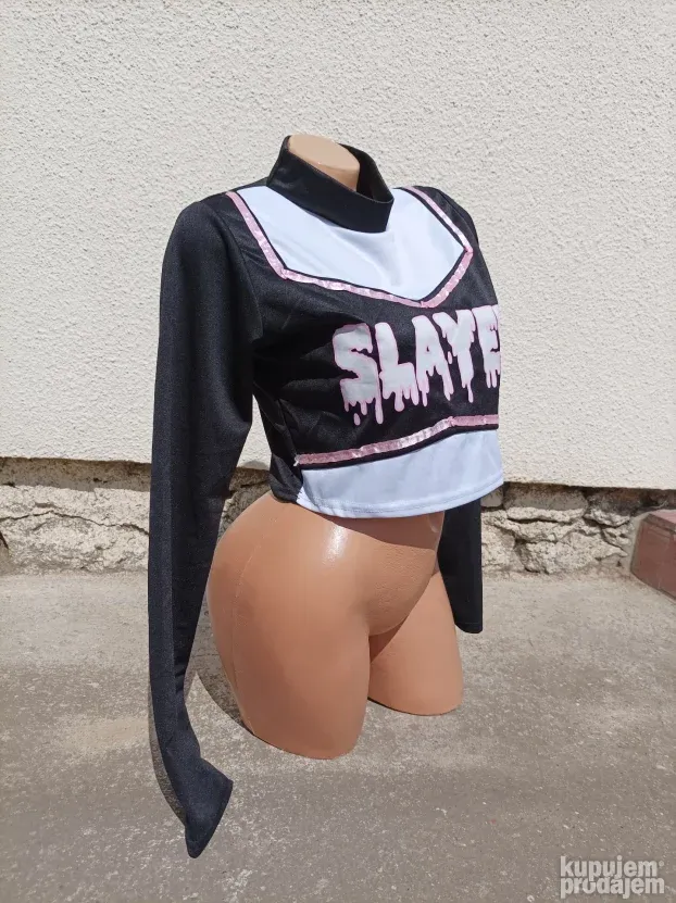 Slayer Crop Top Goth Bluza M