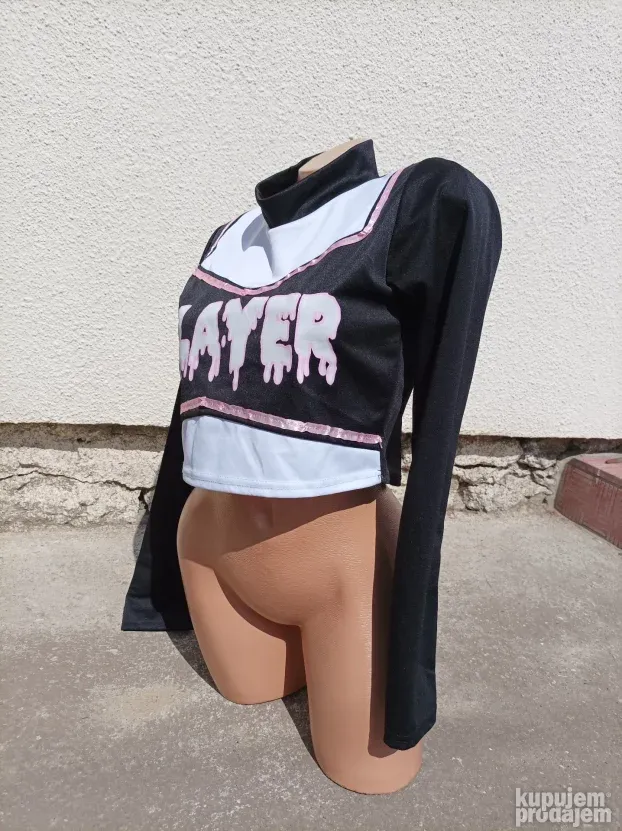 Slayer Crop Top Goth Bluza M