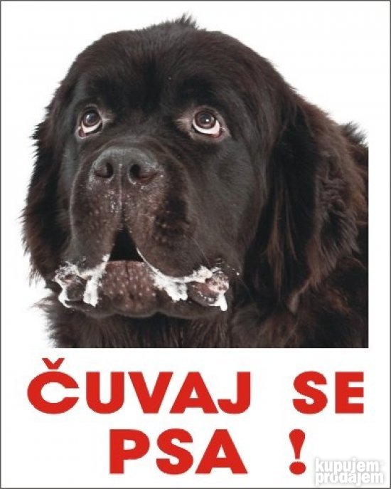 NJUFAUNLENDER Čuvaj se psa Metalne table i nalepnice