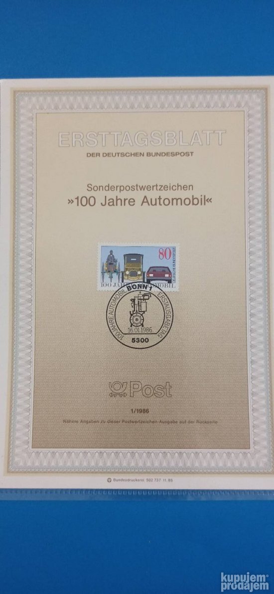 Markica 100 godina automobila