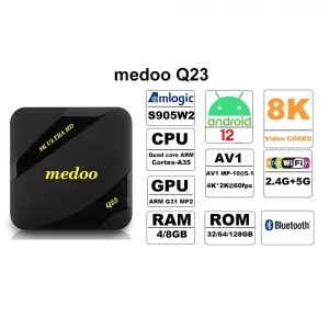 Smart TV BOX Medoo Q23 8K 4/32 Gb android 12