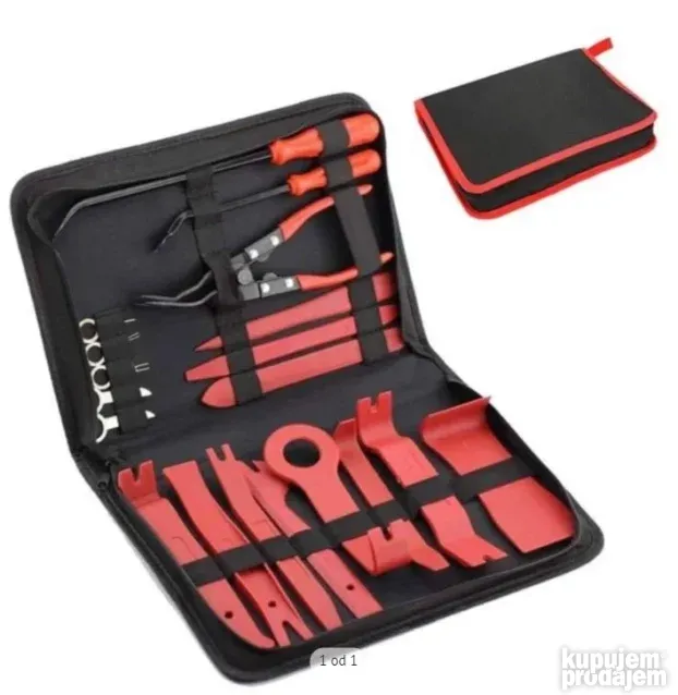Set za skidanje tapacirunga žabica auto radija i džekova