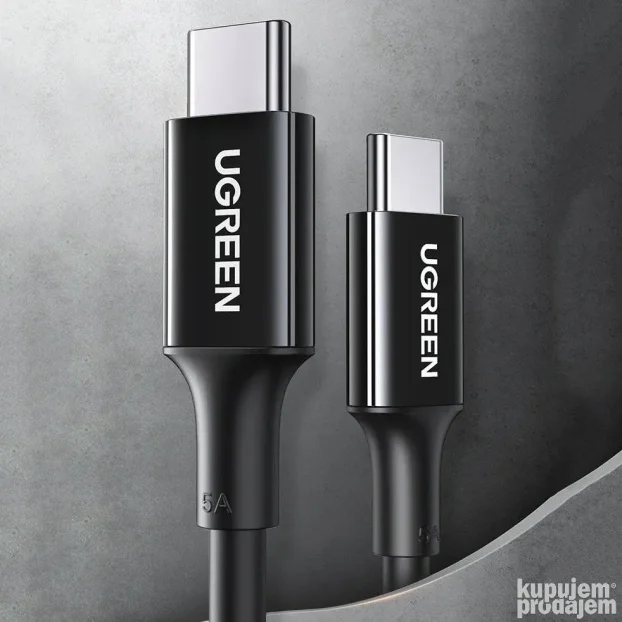 UGREEN kabl Tip-C na Tip-C US300 100W 2m crni