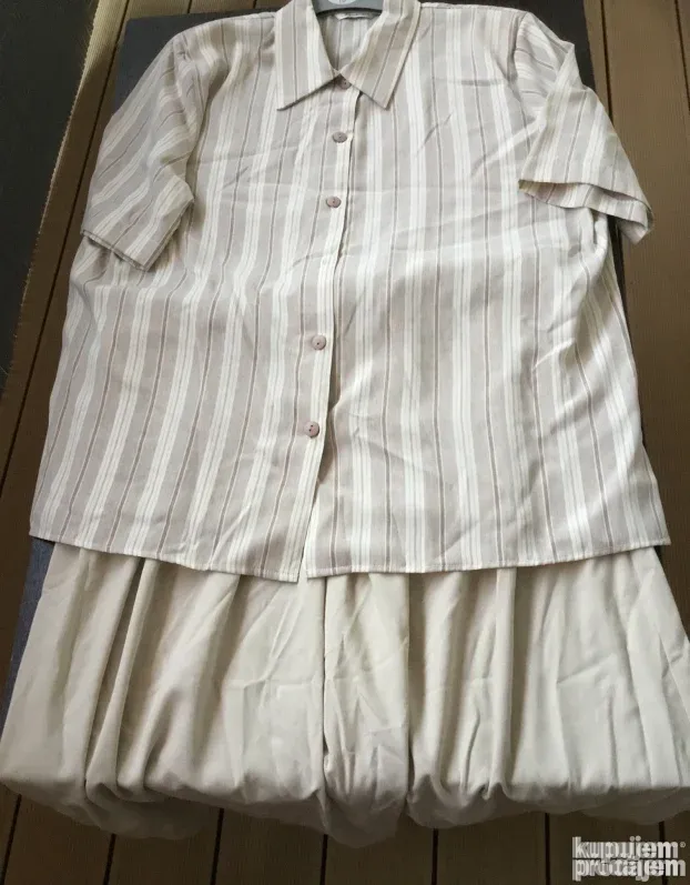 KOMPLET ženski letnji, drap, lep, br. 46, UK