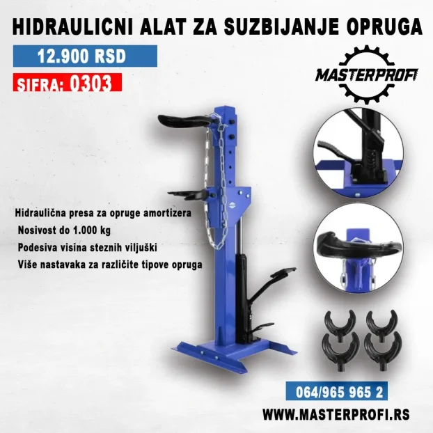 Alat za suzbijanje opruga hidraulicni garancija 1 godina