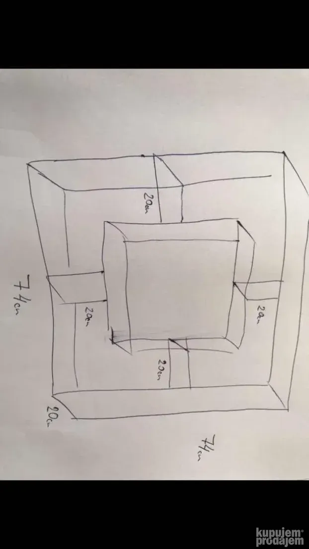 Zidna polica Kocka - TOP PONUDA