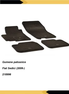 Gumene patosnice Fiat Sedici (2006-) 218996