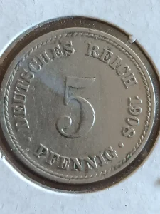 5 9f. 1908 A g. Nemačka