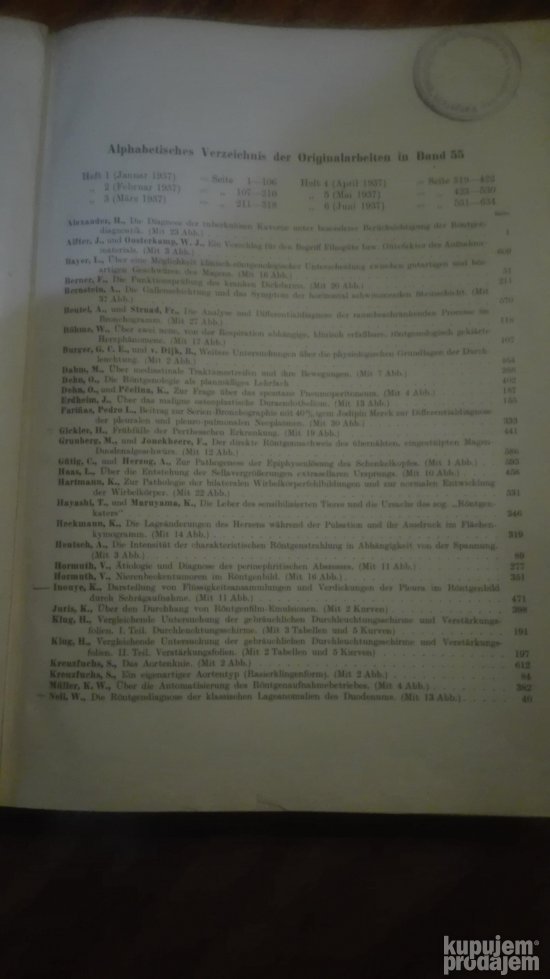 Fortschritte auf dem gebiete der Rontgenstrahlen