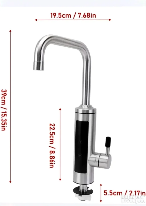 Slavina sa Grejačem 2 u 1 AKCIJA : ZA SUDOPERU- INOX - GREY