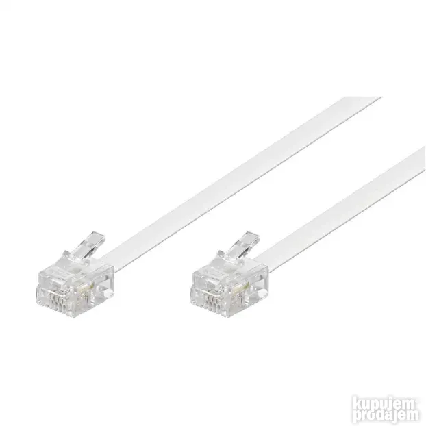 Telefonski kabel sa konektorima, dužina 5 metara T5-5WB