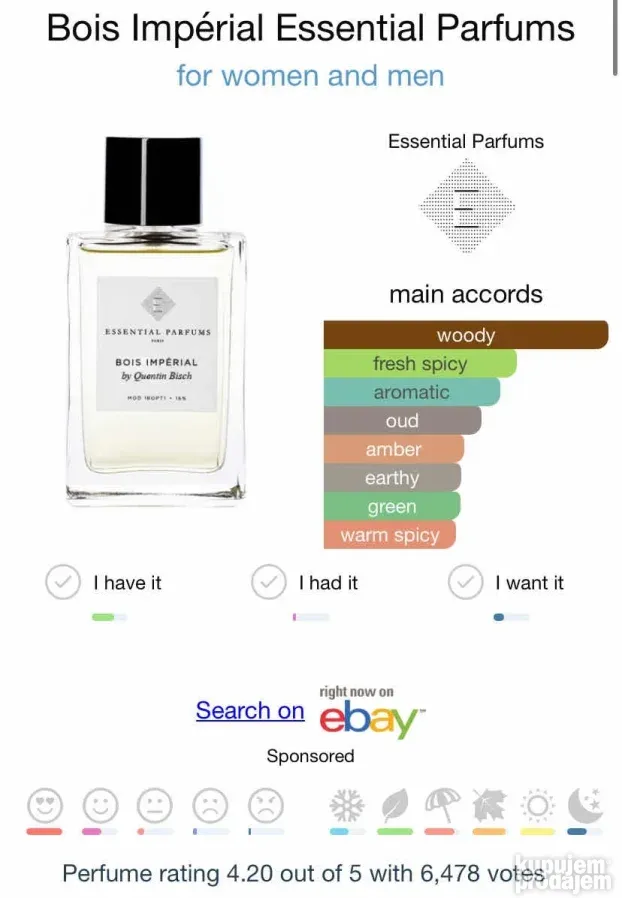Essential Bois imperial 100ml EDP