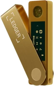 LEDGER NANO X Gold Crypto Hardware Wallet