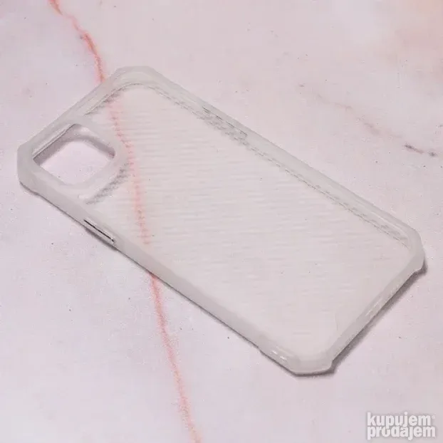 Maska Carbon Crystal za iPhone 14 Plus 6.7 bela