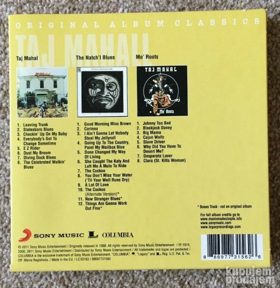 CD3 Taj Mahal/Original Album Classics