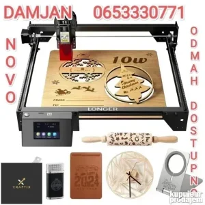 LONGER RAY 10W Laser CNC, NOVO, WiFi, 32 bit, Touch Screen
