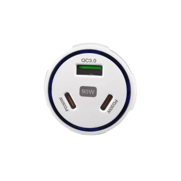 USB brzi auto punjač telefona QC3.0+2xPD USBP 359