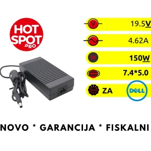 Punjač za Dell laptop 19.5 V 7.7 A (7.4 x 5.0 mm)