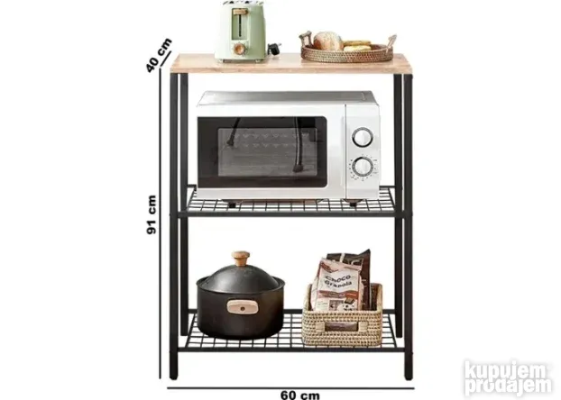 Poly kuhinjski barski stol- Orah boja