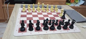 Sah komplet Germ. Staunton plastične figure i mousepad tabla