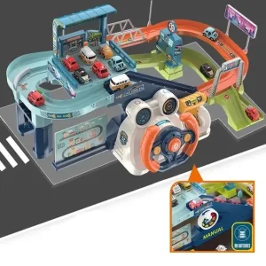 Parking garaža/ Volan sa rampama i auticima igracka za decu