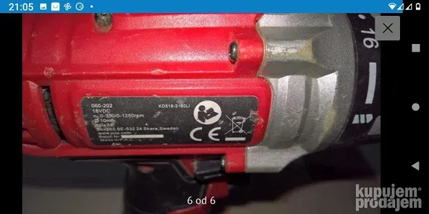 JULA Meec Tools  18v Li ion Busilice srafilice & baterija