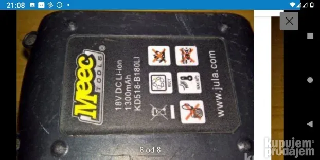 JULA Meec Tools  18v Li ion Busilice srafilice & baterija