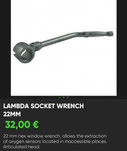 Kljuc za lambda sonde 22mm zglobni JBM