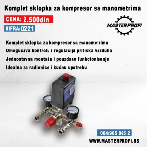 Sklopka za kompresor komplet