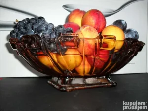 Lux Kristalna VRHUNSKA velika činija za voće