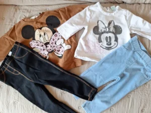 Garderoba za bebe devojcice lot 56/68 33kom kompletici halji