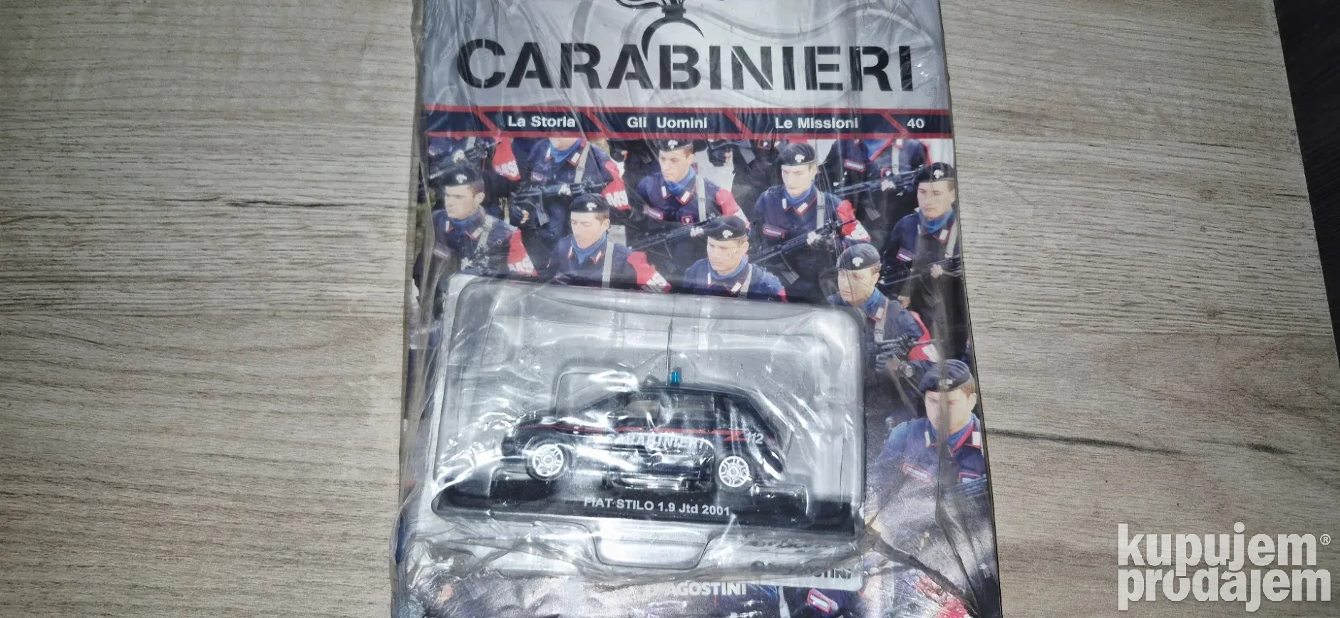 Miniature DeAgostini 1/43 Fiat Stilo 1.9 Jtd 2001 - Carabinieri Diecast