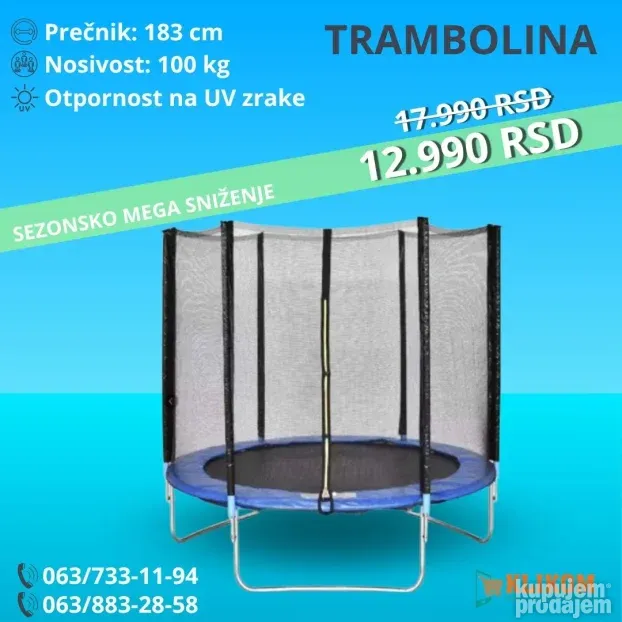 Tramboline sa merdevinama 183, 305 i 366cm TOP KVALITET