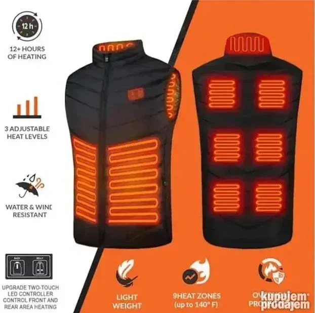 Prsluk sa grejačem za muškarce