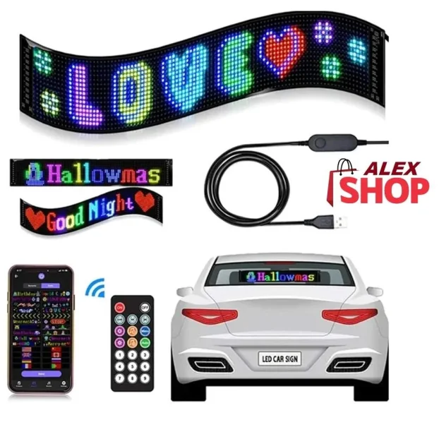 Ultra tanka fleksibilna bluetooth LED traka ekran