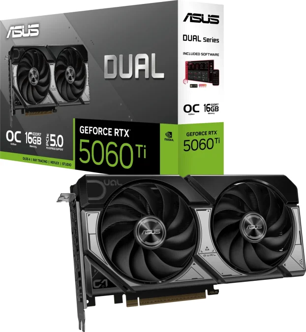 ASUSDUAL-RTX5060TI-O16GDualOCGeForceRTX5060Ti16GBG