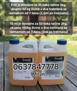 Exzolt 100% suzbijanje kokošijih vaši i crvenene grinja