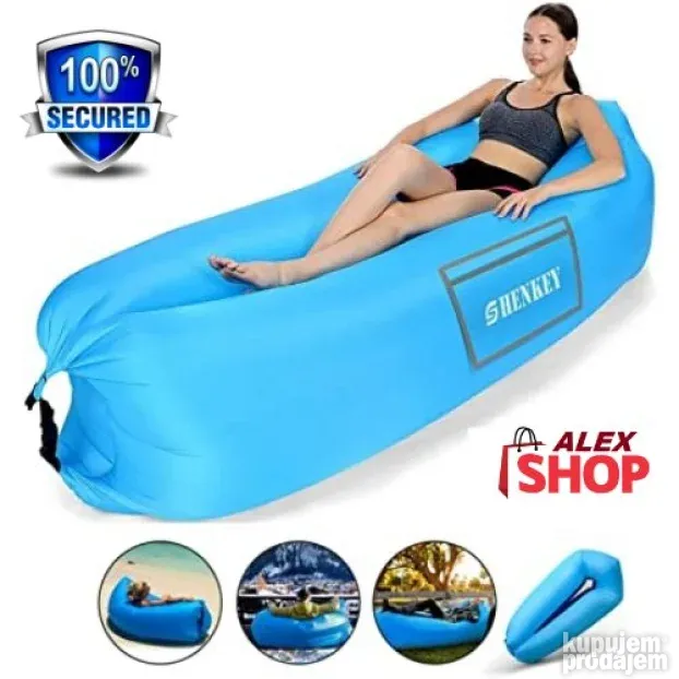 Ležaljka dušek na naduvavanje sofa Lazy Bag