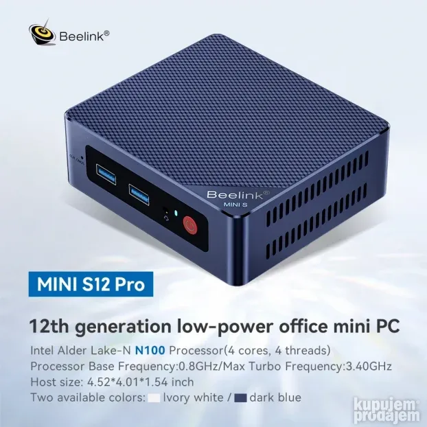 Beelink Mini S12 PRO Intel N100/16GB/500GB/Win11PRO