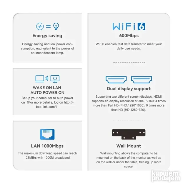 Beelink Mini S12 PRO Intel N100/16GB/500GB/Win11PRO