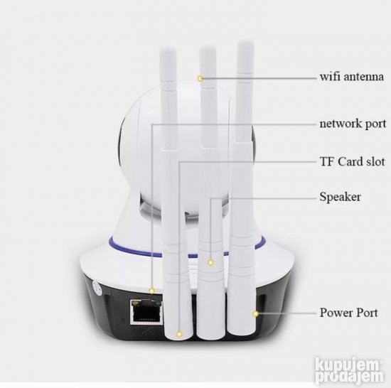 KAMERA bezicna wifi unutrasnja sa led svetlom 2mpx ip roto
