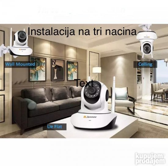 KAMERA bezicna wifi unutrasnja sa led svetlom 2mpx ip roto