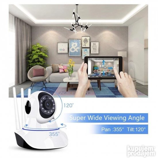 KAMERA bezicna wifi unutrasnja sa led svetlom 2mpx ip roto