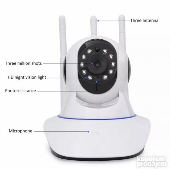 KAMERA bezicna wifi unutrasnja sa led svetlom 2mpx ip roto