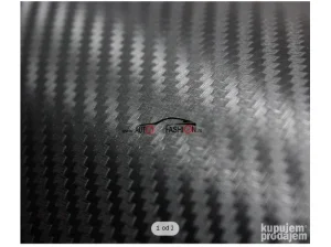 Folija KARBON 3D crna sa kanalićima